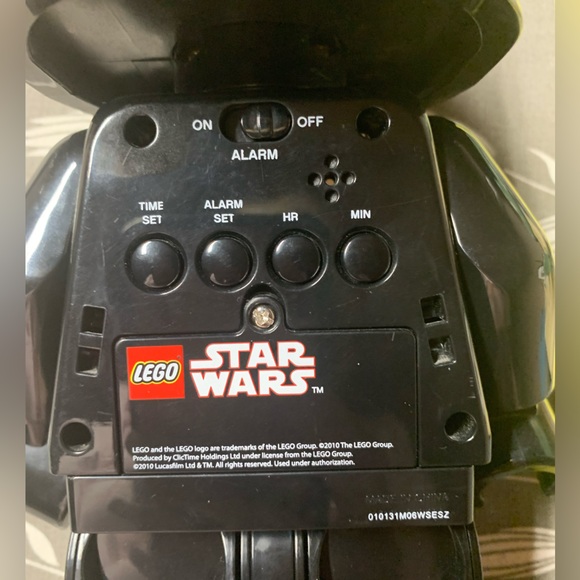 Black Darth Vader LEGO Alarm Clock in great used condition. - Picture 3 of 8